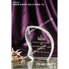 OG03241 外形獨特的水晶獎牌