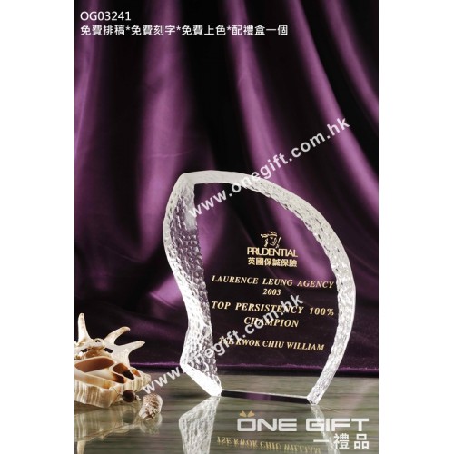 OG03241 外形獨特的水晶獎牌 OG03241 外形獨特的水晶獎牌