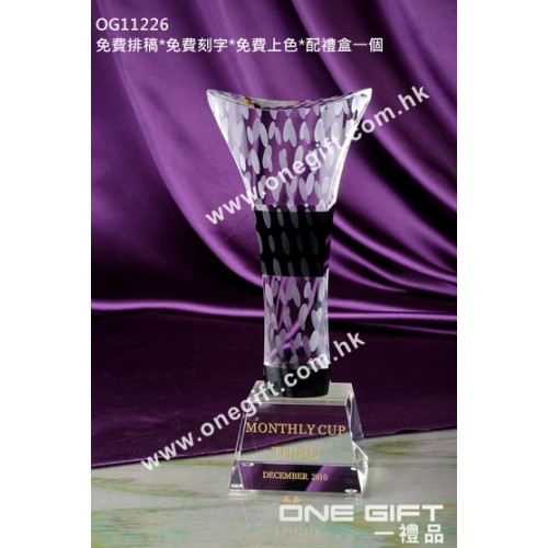 OG11226 高身水晶獎盃 OG11226 高身水晶獎盃